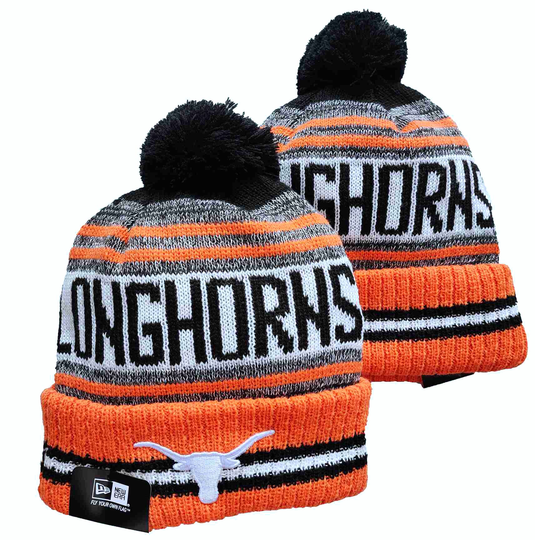 Texas Longhorns Knit Hats 001